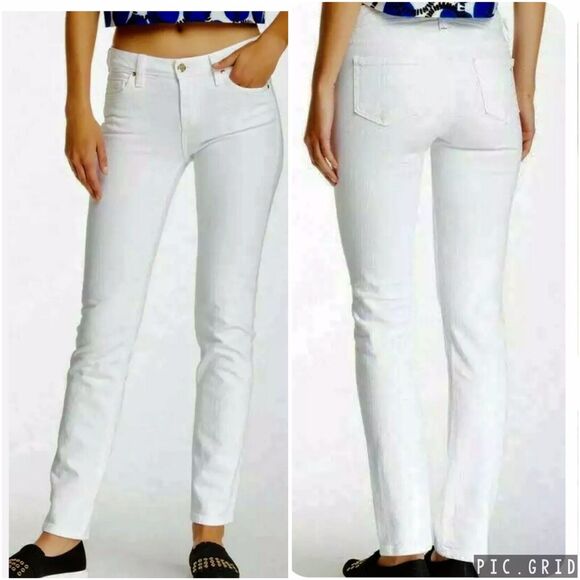 Kate Spade Broome Street Womens Skinny Jeans Size 26 White Play Hooky W28 x L31 - Picture 2 of 12